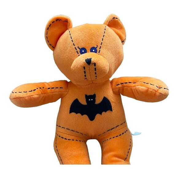 Goodstuff Halloween Teddy‎ Bear Bat Plush Orange Black Soft Stuffed Animal 2009 - Picture 2 of 5
